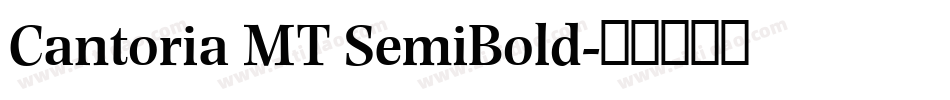Cantoria MT SemiBold字体转换